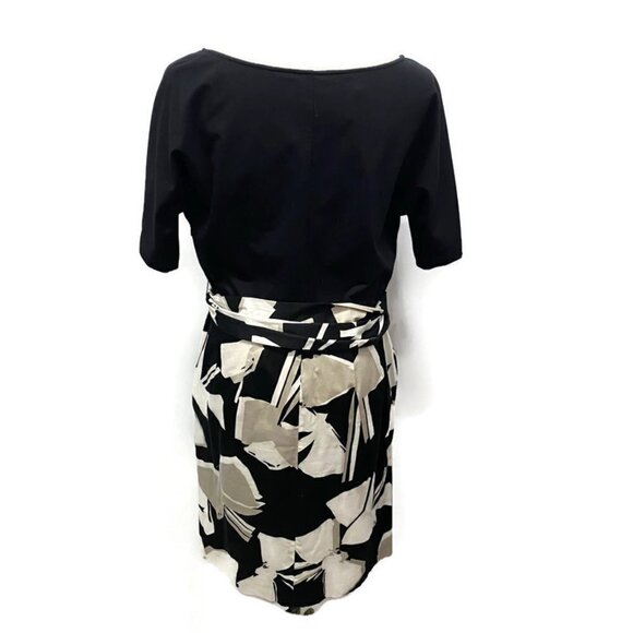 Carlisle Black w/Tan Abstract Pattern Dress - Picture 2 of 3